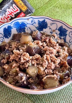 ご飯モリモリ！ひき肉入り茄子の佃煮-レシピのメイン写真