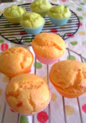 ヘルシー♪トマトの米粉マフィン-レシピのメイン写真