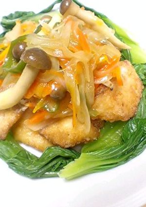 さっぱり♪白身魚の野菜あんかけ-レシピのメイン写真