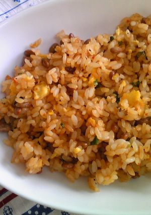 ♡ピリ辛ねぎ納豆チャーハン♥-レシピのメイン写真