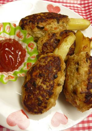 ＊スティックポテトのハンバーグ＊-レシピのメイン写真