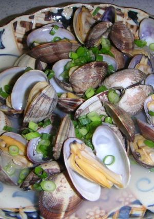 タカラの料理のための清酒であさりの酒蒸し-レシピのメイン写真