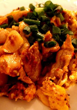 キムチ豚納豆マヨ玉子(手順写真付き)-レシピのメイン写真