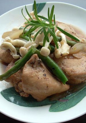 鶏肉とインゲンのバルサミコ風ソース煮-レシピのメイン写真