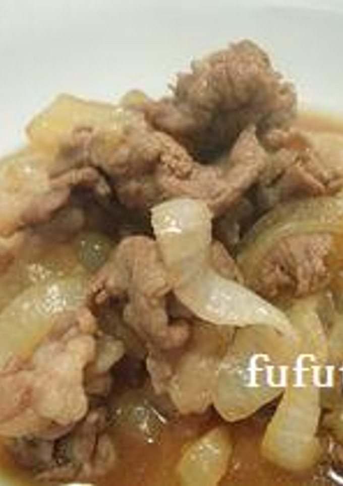めんつゆだけ！牛肉と玉ねぎのさっと煮-レシピのメイン写真