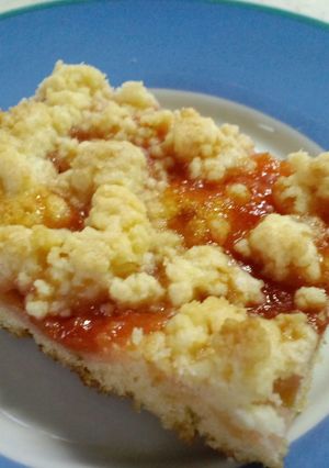 李のクランブルケーキ-レシピのメイン写真