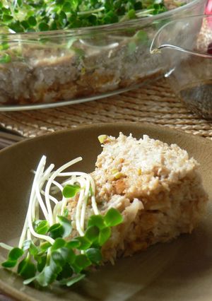 ♬　レンジで蓮根とえのきの鶏バーグ　♬-レシピのメイン写真