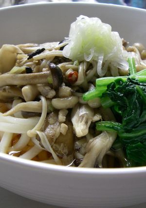 ピリ辛・さっぱり・涼風★キノコぶっかけ麺-レシピのメイン写真