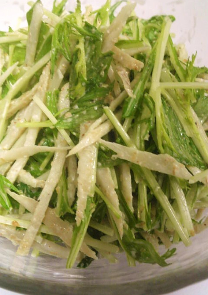 ごぼうと✿水菜の✿ゴマ✿マヨ✿サラダ-レシピのメイン写真