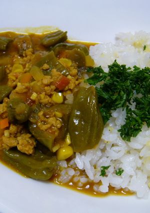 ルー不使用ヘルシー★夏野菜のキーマカレー-レシピのメイン写真