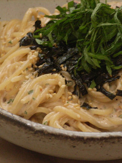 ツナと梅の豆乳クリームパスタ-レシピのメイン写真