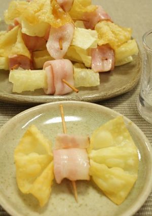 シュウマイの皮とベーコンのおつまみ-レシピのメイン写真
