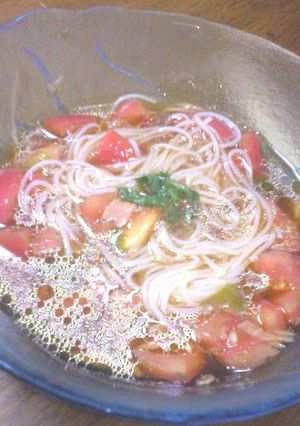 トマトとツナ★酸味が決め手そうめん-レシピのメイン写真