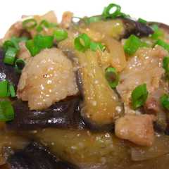 รูปของ なすと豚肉のピリ辛煮