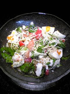 素麺でカルボナーラ風冷製パスタ!-レシピのメイン写真