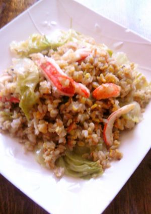 蟹＆ﾚﾀｽのﾊﾟﾗﾊﾟﾗ炒飯♪-レシピのメイン写真