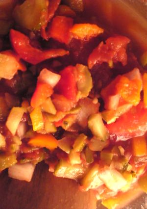 ノンオイル：５種の野菜のサルサソース-レシピのメイン写真