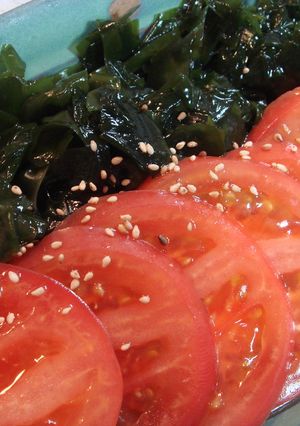 トマトとワカメの甘酸っぱいサラダ-レシピのメイン写真