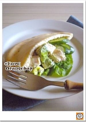 わさびヨーグルトで！アボカドチキンサンド-レシピのメイン写真