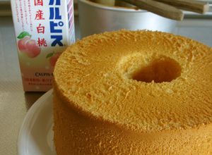 夏の定番～カルピスシフォンケーキ-レシピのメイン写真