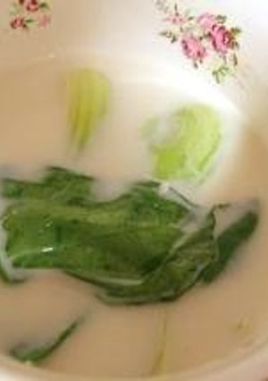 青梗菜のﾐﾙｸｽｰﾌﾟ-レシピのメイン写真