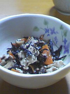 ひじきと豆腐の炒め煮-レシピのメイン写真