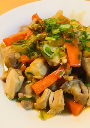 鶏肉のめんつゆ＆オイスターソース炒め-レシピのメイン写真