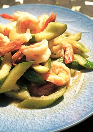 夏野菜とエビのポン酢炒め。-レシピのメイン写真