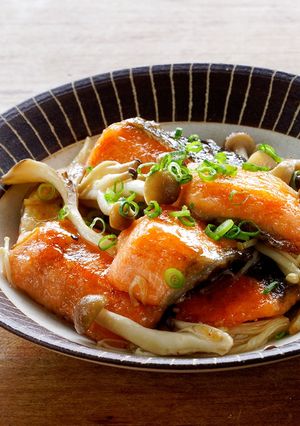 15分レシピ☆鮭ときのこの照焼-レシピのメイン写真