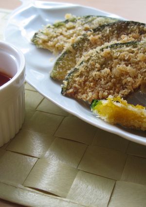 甘酢っぱソースすくいのフライドかぼちゃ♪-レシピのメイン写真