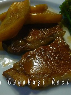 豚ロースto林檎の甘酢っぱ煮-レシピのメイン写真