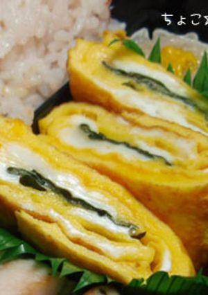 塩漬け大葉の卵焼き-レシピのメイン写真
