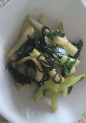 チンゲン菜の塩昆布炒め-レシピのメイン写真
