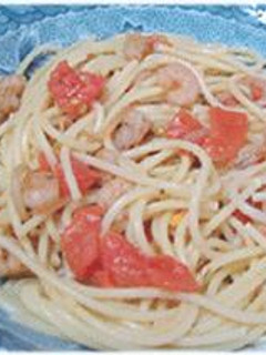 エビともやしのトマトソースパスタ-レシピのメイン写真