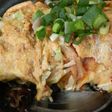 とろとろキャベキムチオムレツ☆きんぴら丼