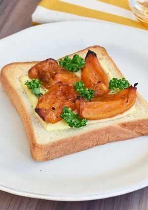 あんぽ柿のピザトースト-レシピのメイン写真