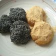 きな粉と黒ゴマのおはぎ(*^▽^*)♪