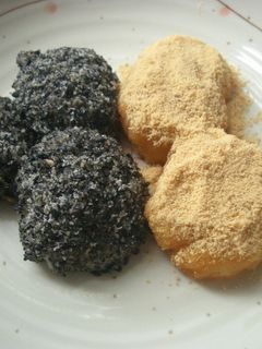 きな粉と黒ゴマのおはぎ(*^▽^*)♪-レシピのメイン写真