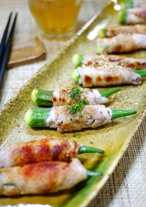 我が家流☆オクラの肉巻き5種-レシピのメイン写真