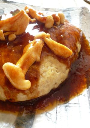 鶏挽肉と木綿豆腐のふわふわハンバーグ。-レシピのメイン写真
