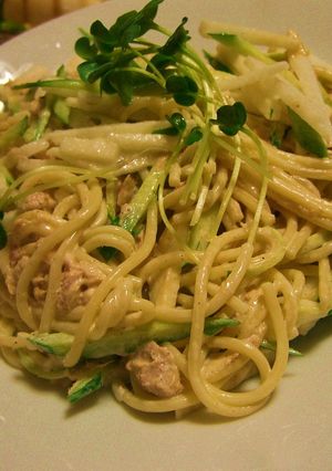 食欲のない夏に☆山芋とツナの冷製パスタ-レシピのメイン写真