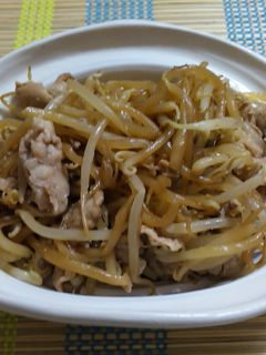 もやしと豚肉のにんにく醤油和え-レシピのメイン写真
