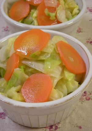 レンジで５分♪キャベツで簡単おかず-レシピのメイン写真