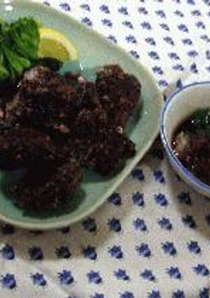 鯨の唐揚げ、おろしソース添え-レシピのメイン写真