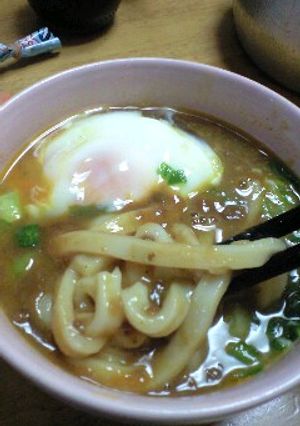 残ったカレーで絶品カレーうどん!-レシピのメイン写真