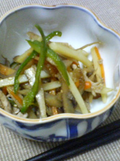 給食の味★肉と野菜たっぷり♪きんぴら-レシピのメイン写真