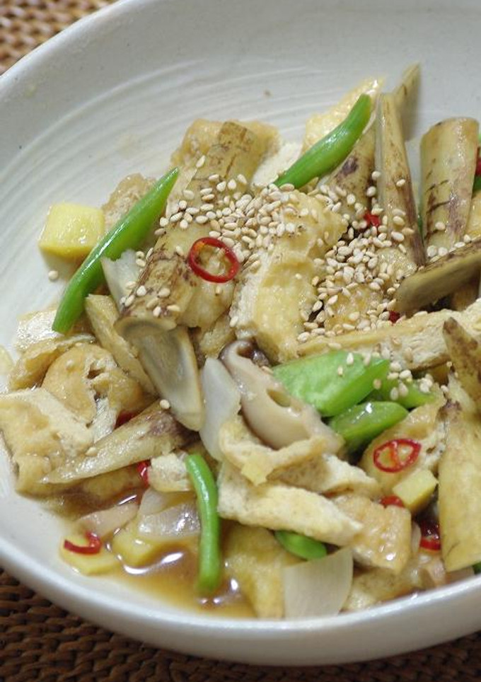 ごぼうと＆うす揚げ＆お好み野菜の煮物風☆-レシピのメイン写真