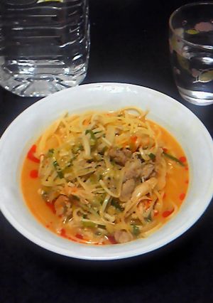 簡単★坦々パスタ-レシピのメイン写真