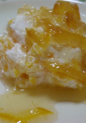 オレンジのヨーグルトチーズケーキ風-レシピのメイン写真