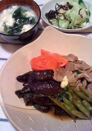 豚肉となすのしそ風味甘酢煮　-レシピのメイン写真